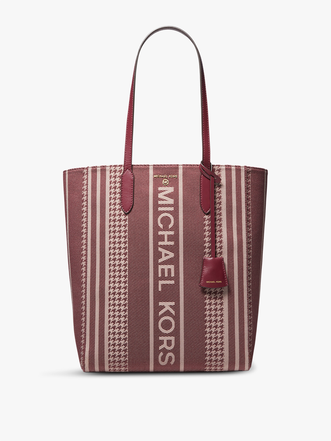 Women's Michael Michael Kors Sinclair Stripe Jacquard LG NS Shopper Tote |  Fenwick