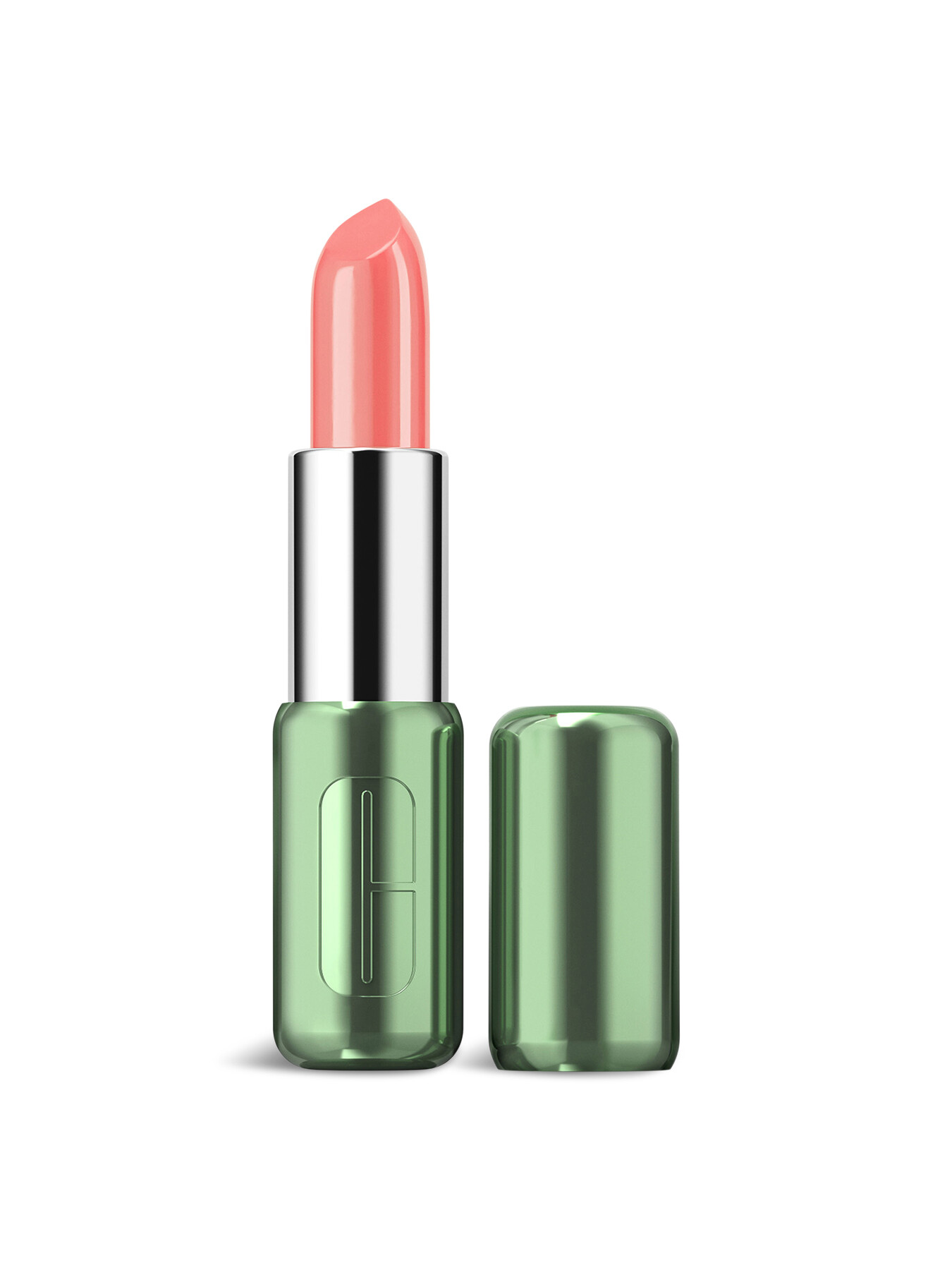 Shop Clinique Pop Longwear Lipstick In Melon Pop (shine Finish)