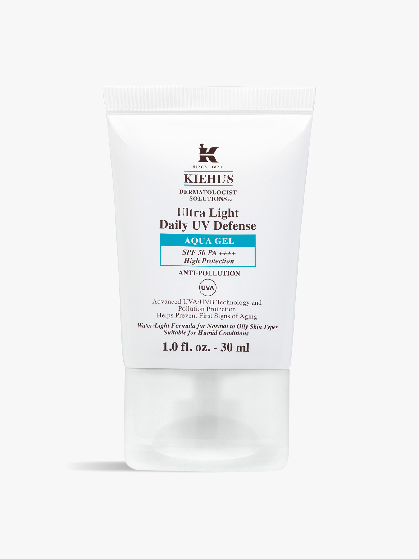 Kiehl's Since 1851 Ultra Light Uv  Defense Aqua Gel Spf 50 30 ml