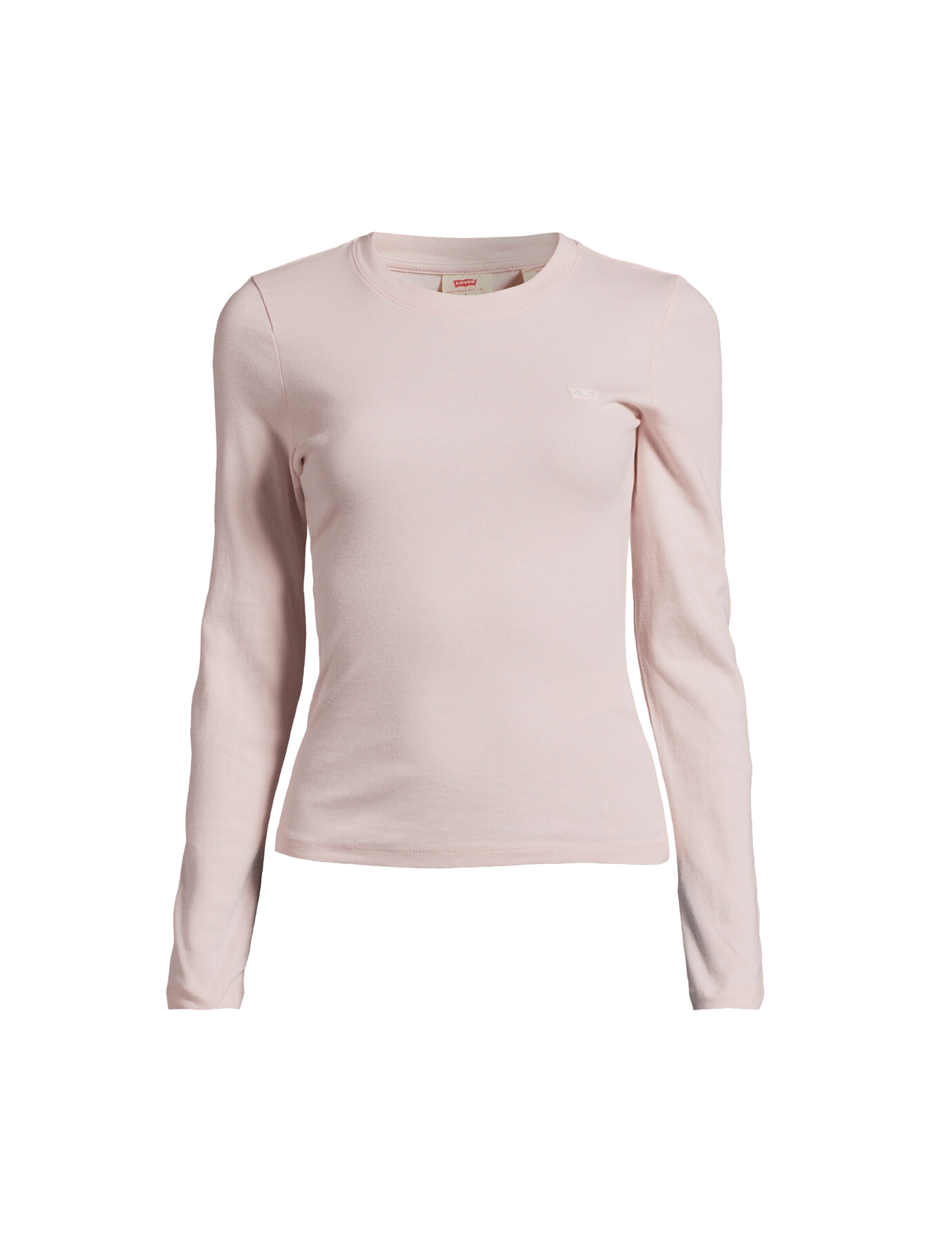 Levi's Women's Long Sleeved Baby Tee Mauve Chalk In Pink