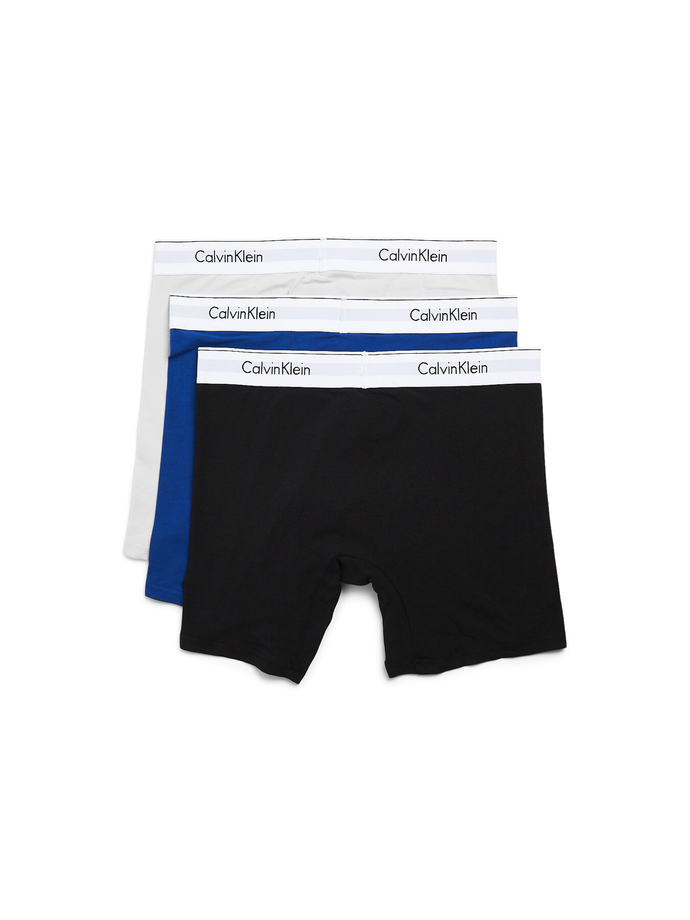 Calvin Klein BLUE MULTI Men's 3-Pack Cotton Classics Boxer Briefs, US Large  