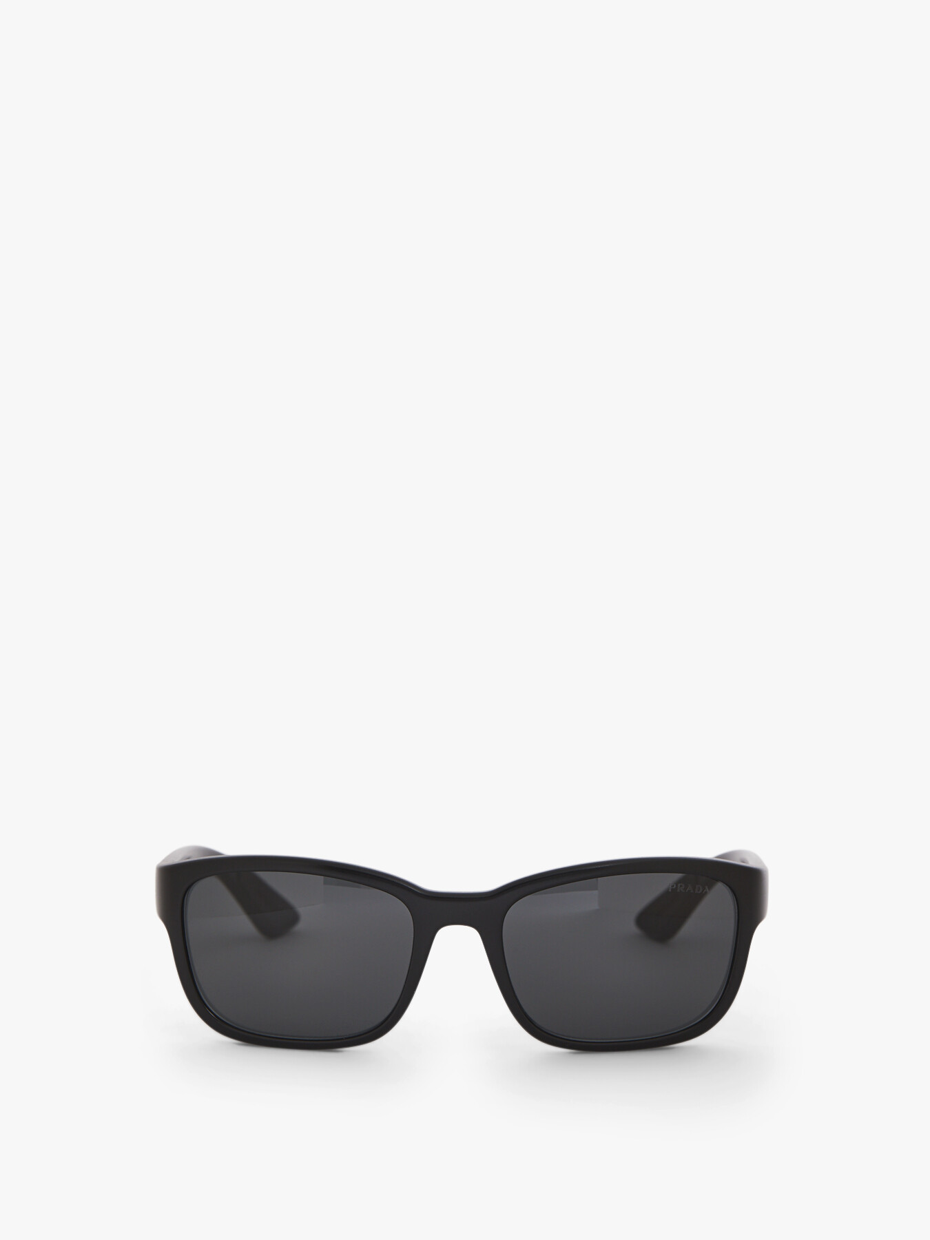 Prada Women's Acetate Mirrored Lens Sunglasses Black
