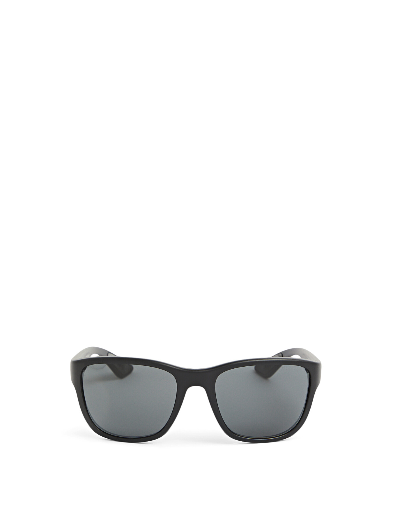Prada Acetate Rectangular Sunglasses Black