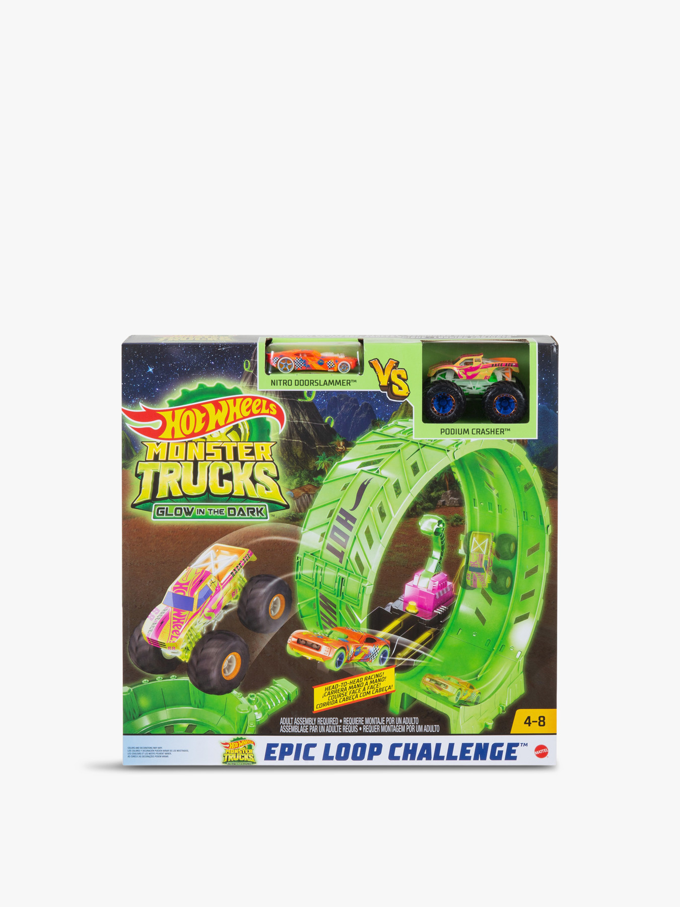 Hot Wheels Monster Trucks Epic Loop Challenge 8-Piece Play Set