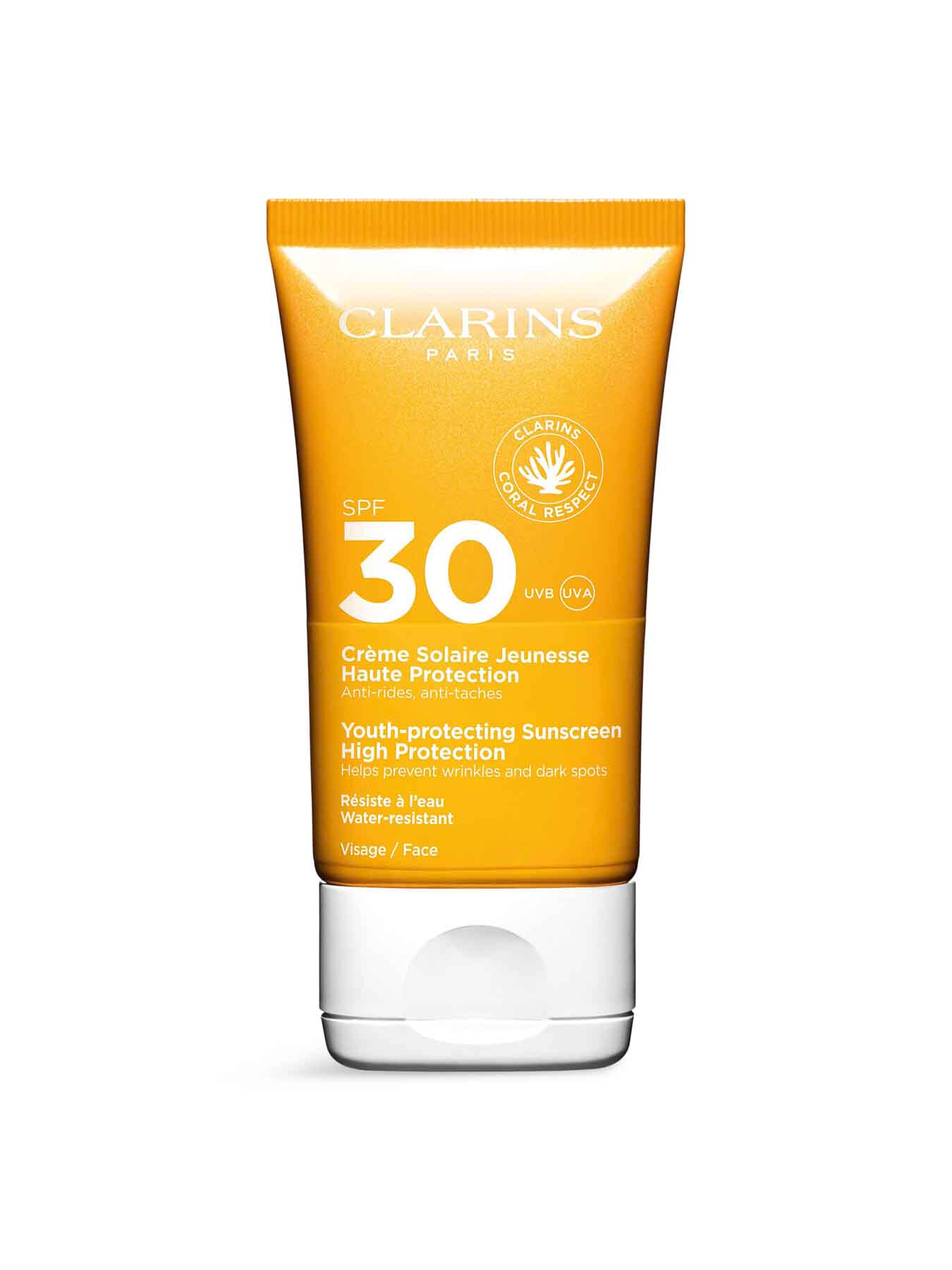 Clarins Youth-protecting Sunscreen High Protection Spf30 In White