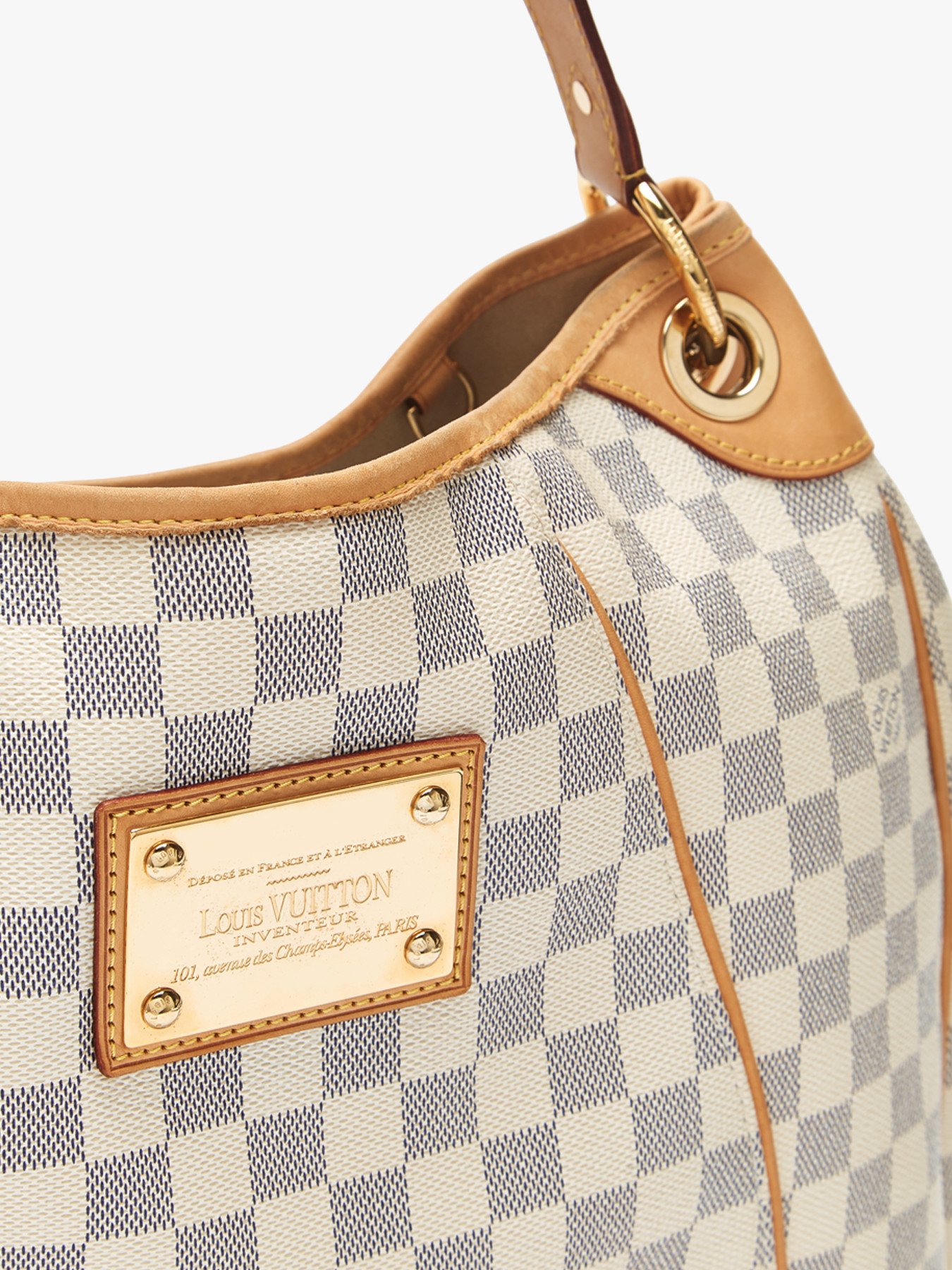 Women's WGACA Vintage Louis Vuitton Damier Azur AB Galliera Bag